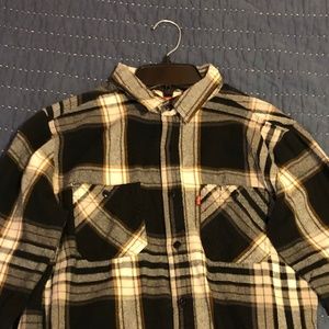 Levis Black, Brown & White Flanel